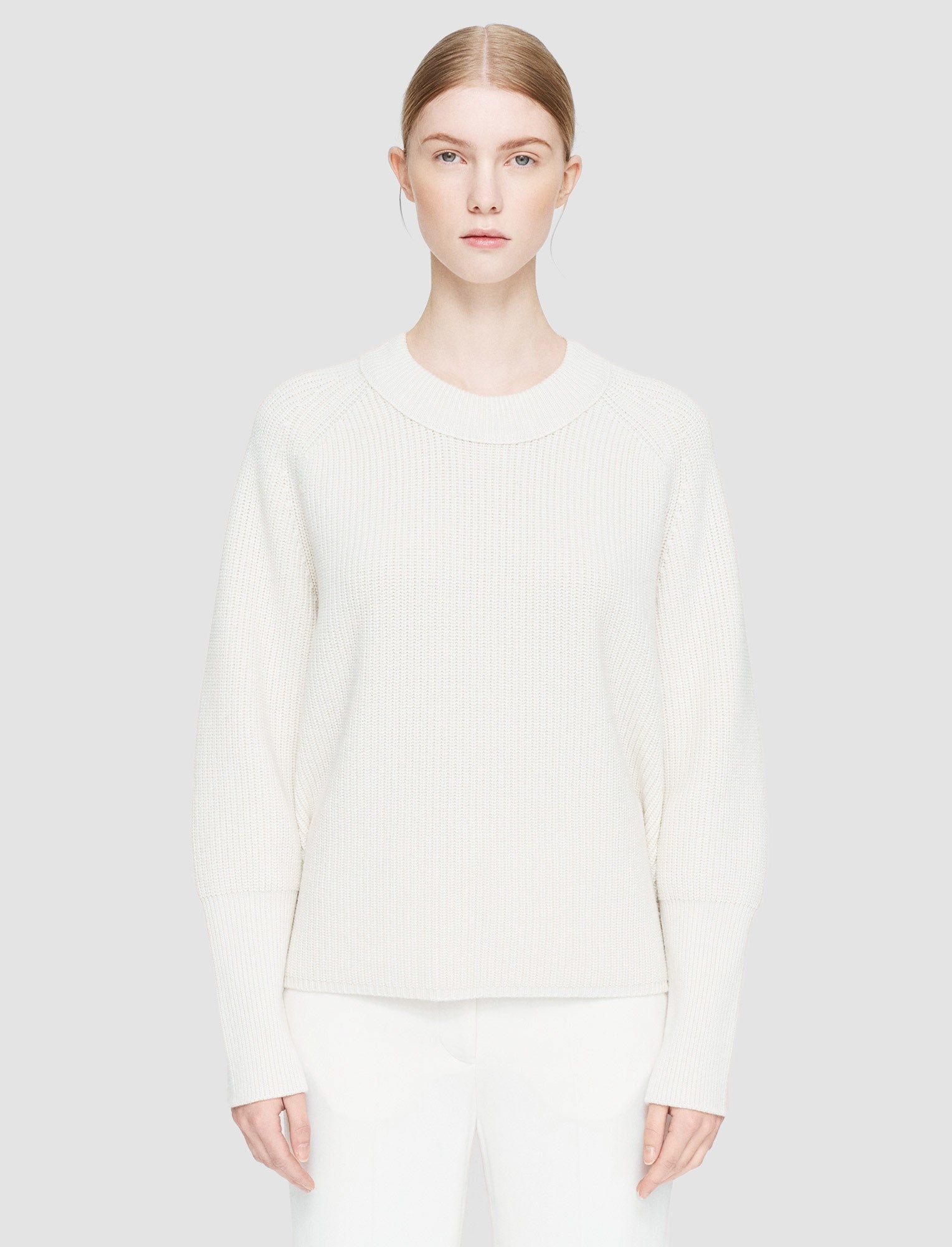 Light Cardigan Stitch Round Neck Jumper - 3