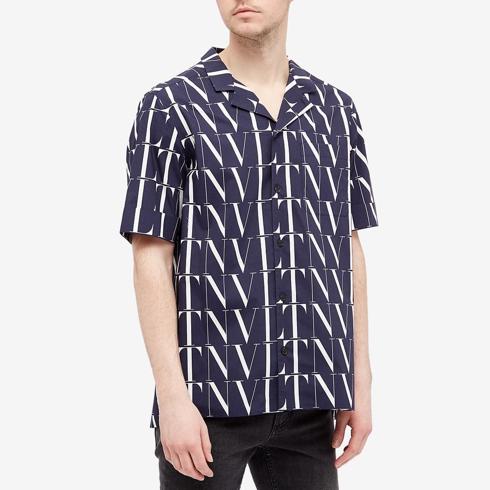 Valentino All Over Vltn Logo Vacation Shirt - 3