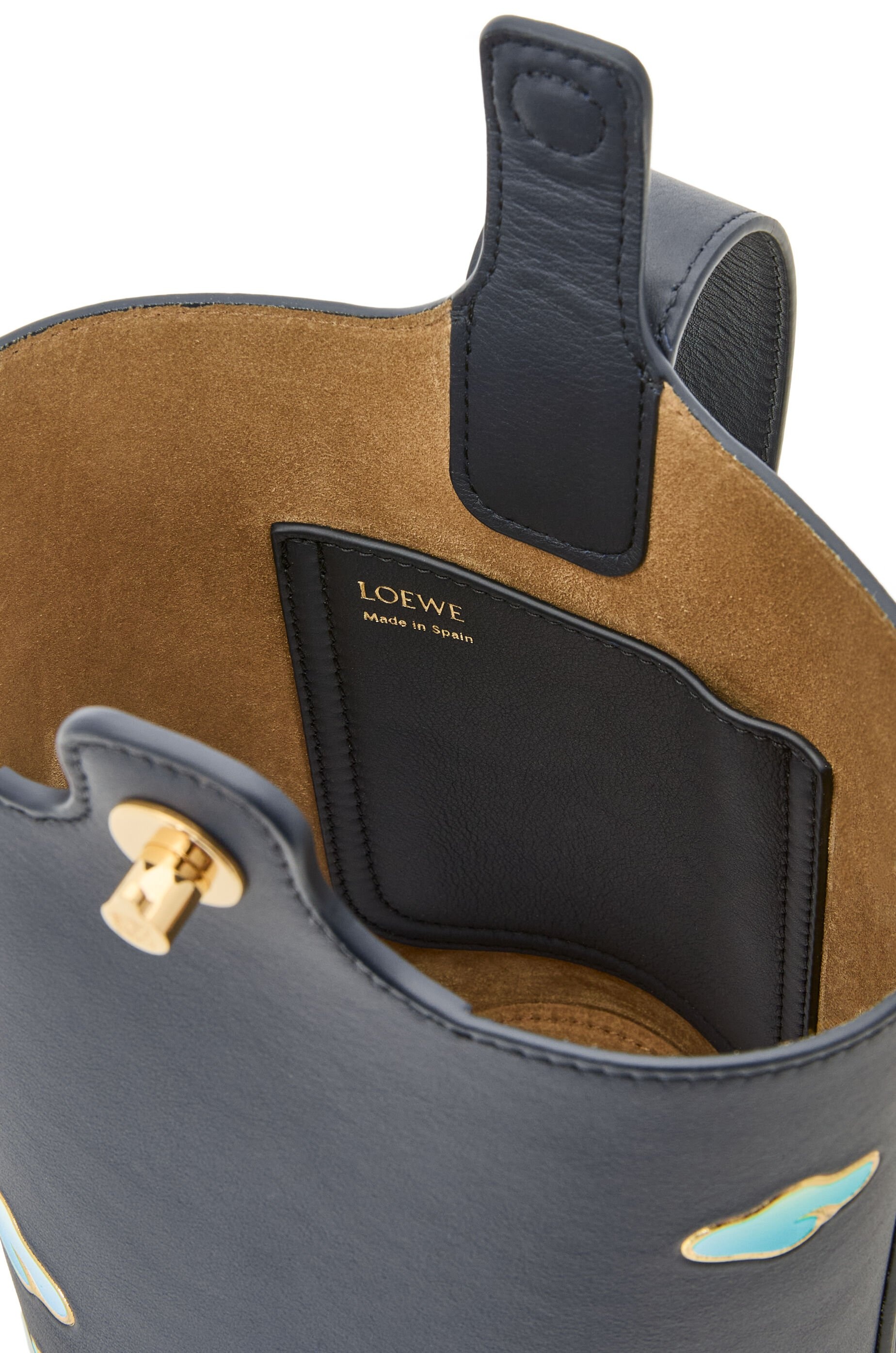 Mini Pebble bucket in nappa calfskin - 8