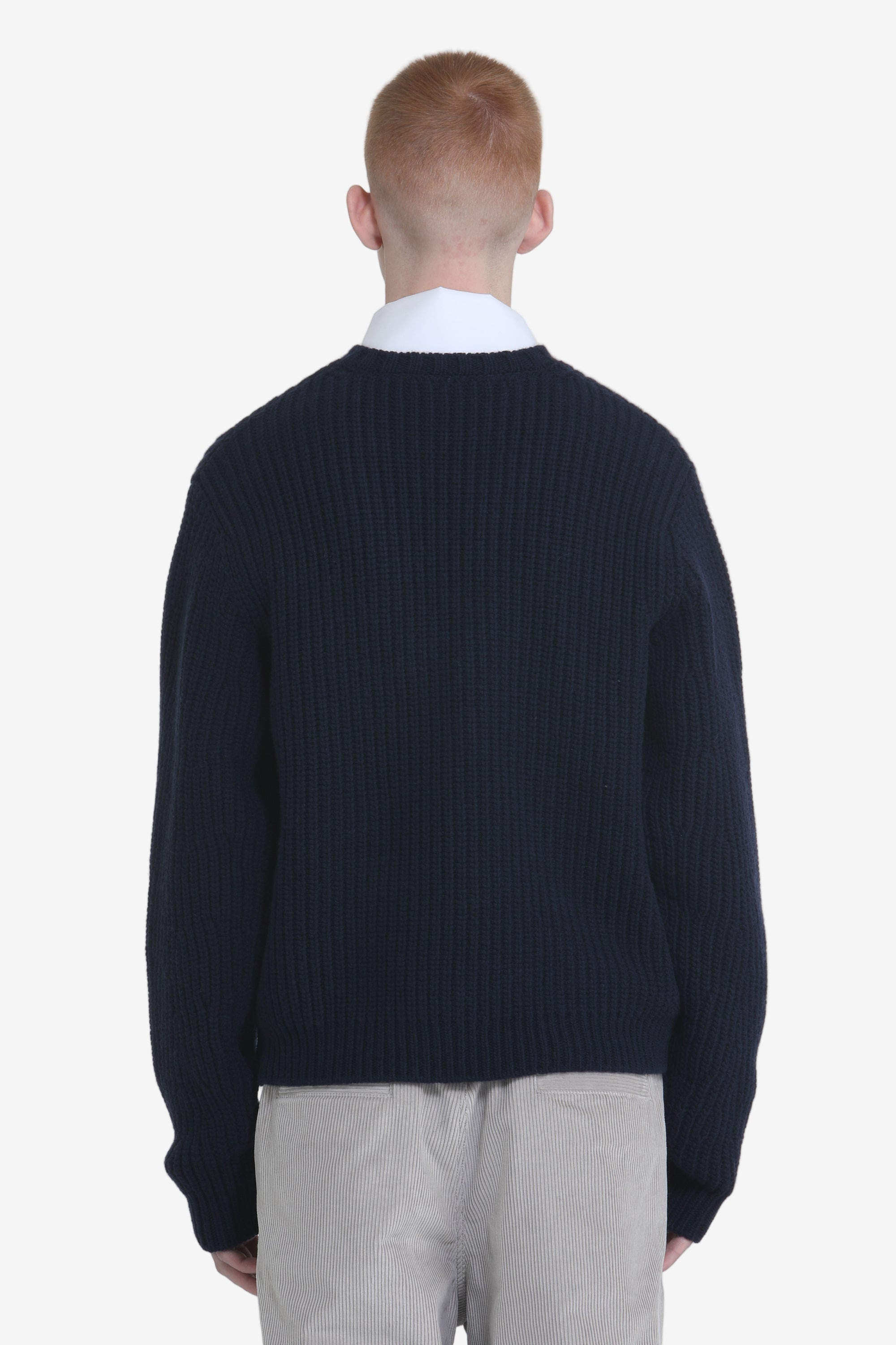 V-NECK SWEATER WITH BUTTONS AND ZIP - 3