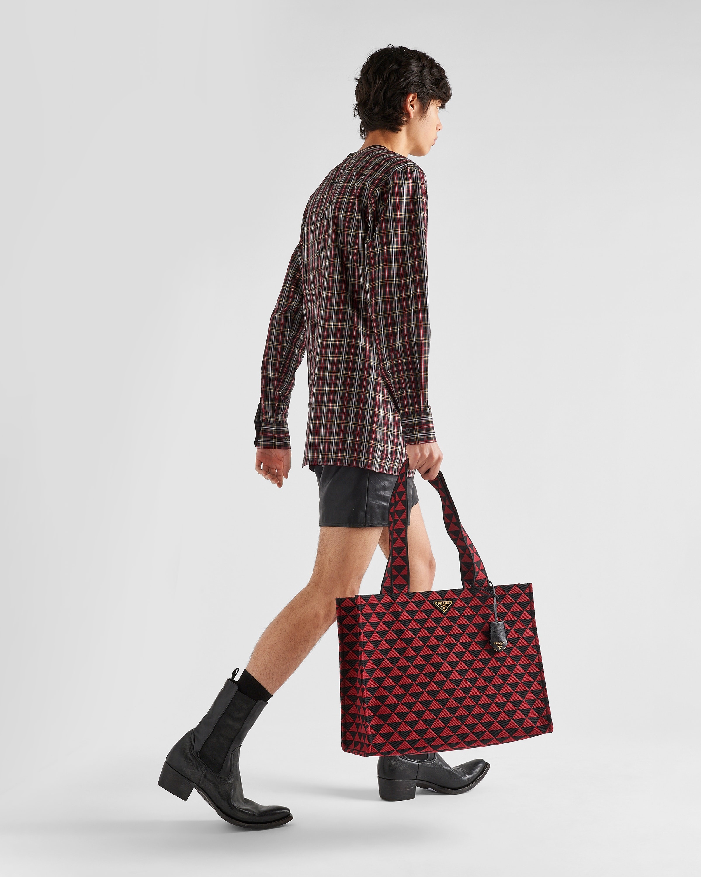Prada Symbole bag in embroidered fabric - 8