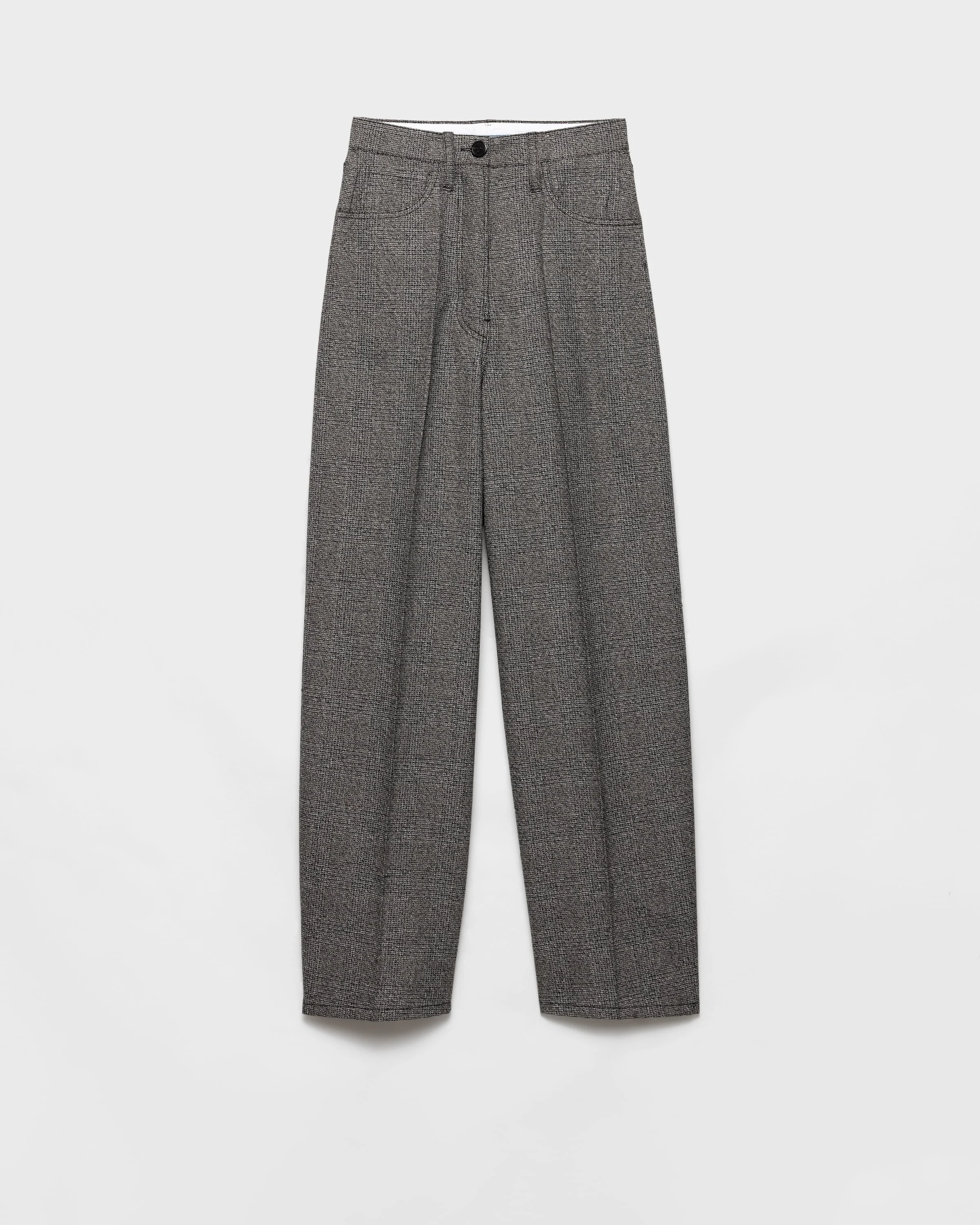 Prince of Wales check mouliné wool pants - 1