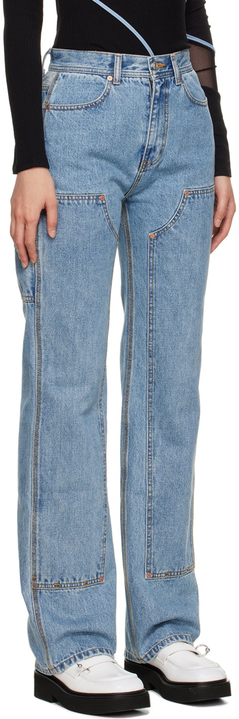 SSENSE Exclusive Blue Jade Jeans - 2