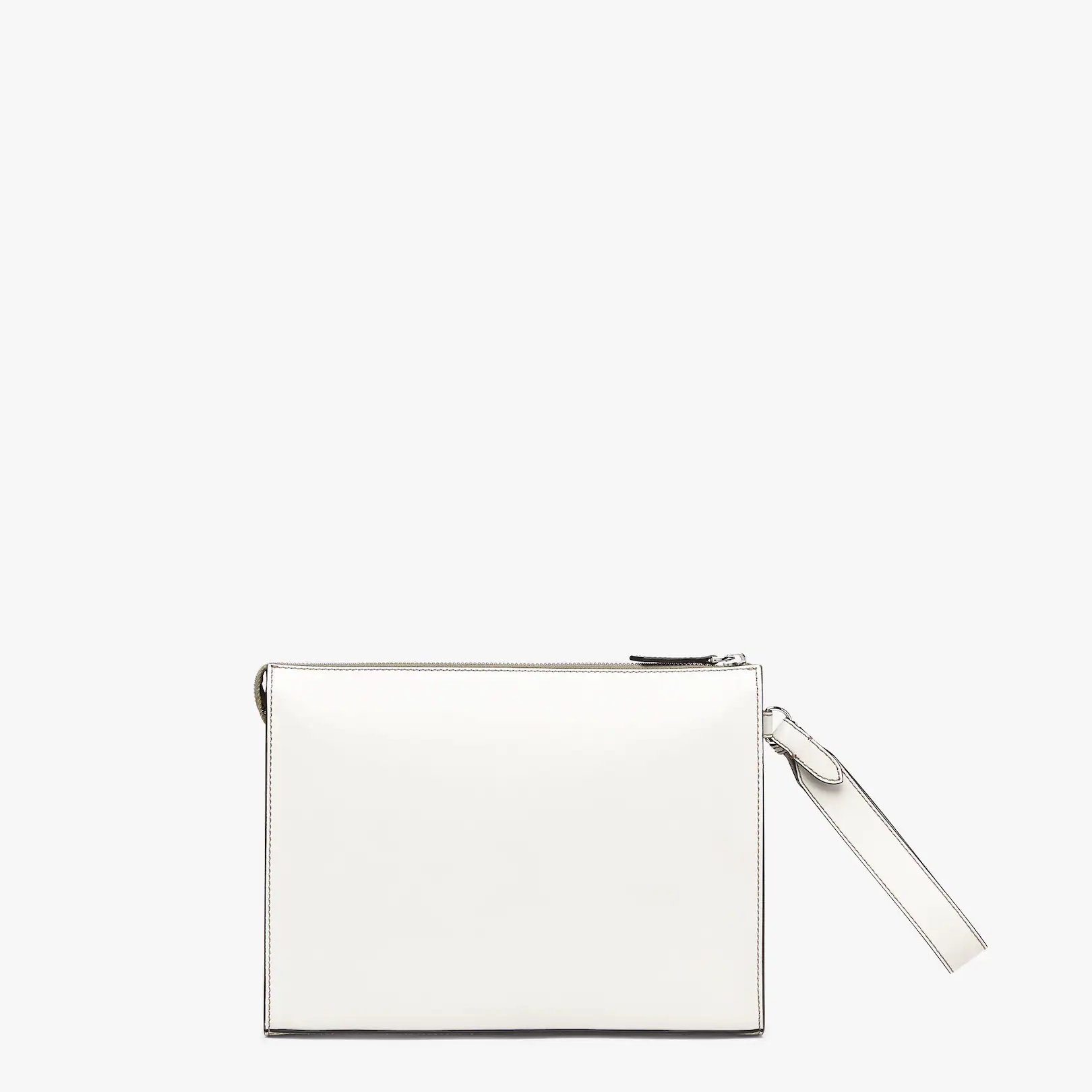 Light gray leather pouch - 3