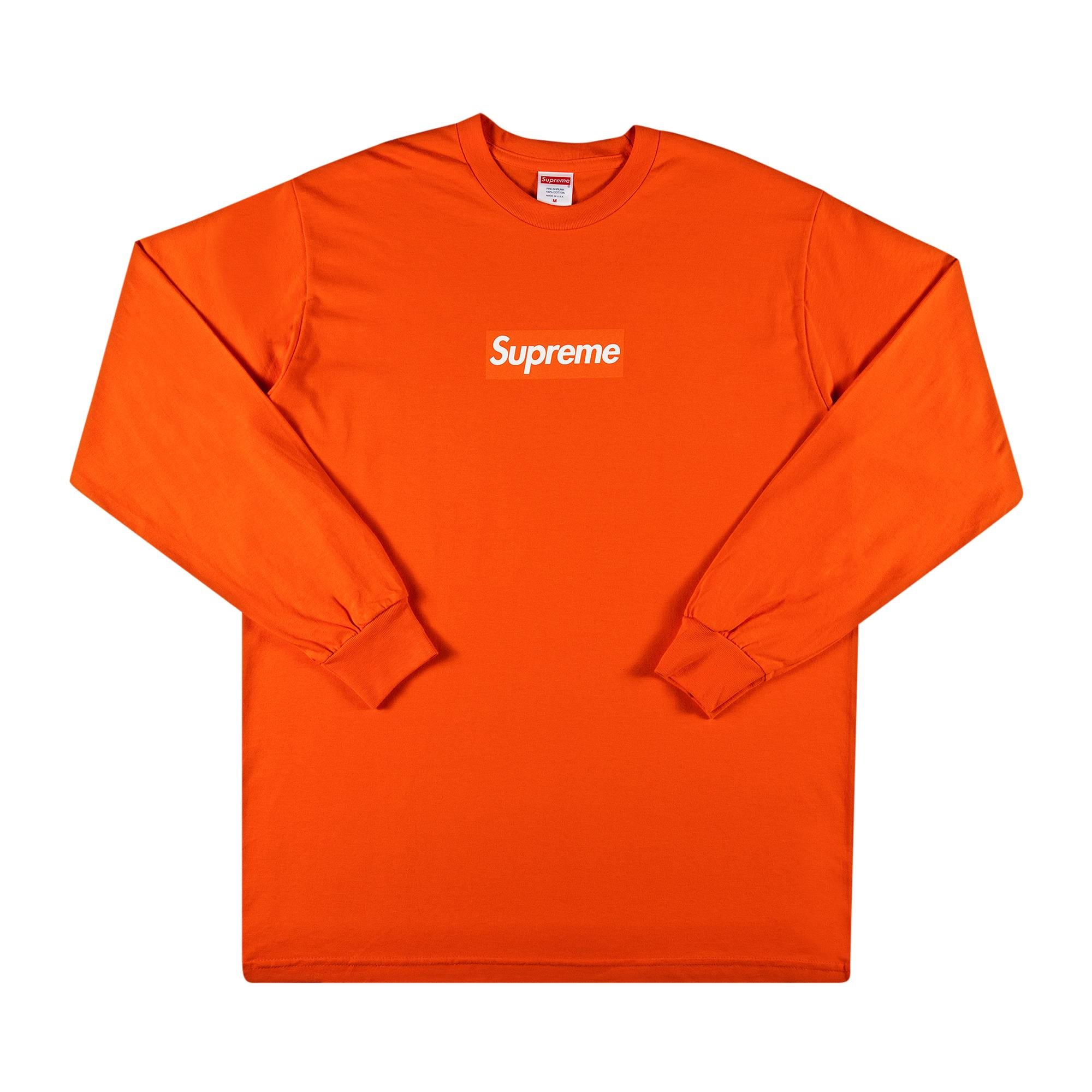 Red long sleeve supreme shirt online