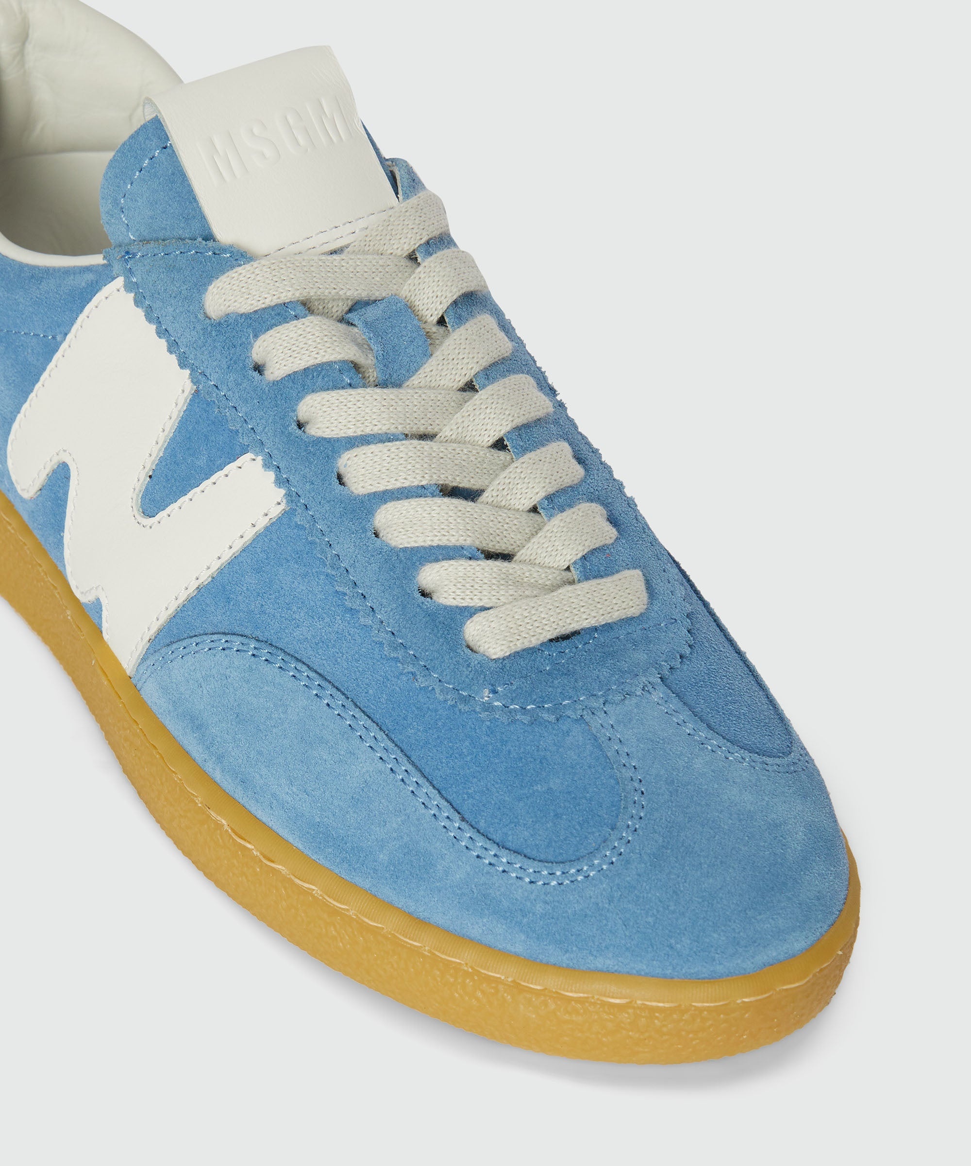 Light blue Retrò Trainer sneakers in "TheMwave" suede - 4