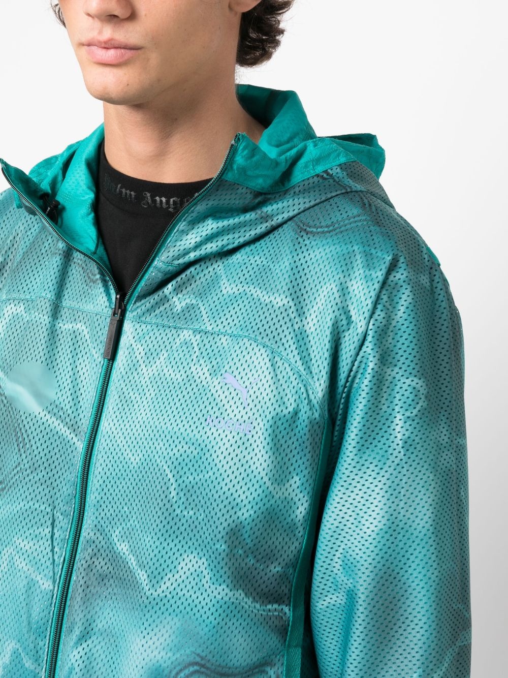 x Koché reversible zip-up hooded jacket - 6