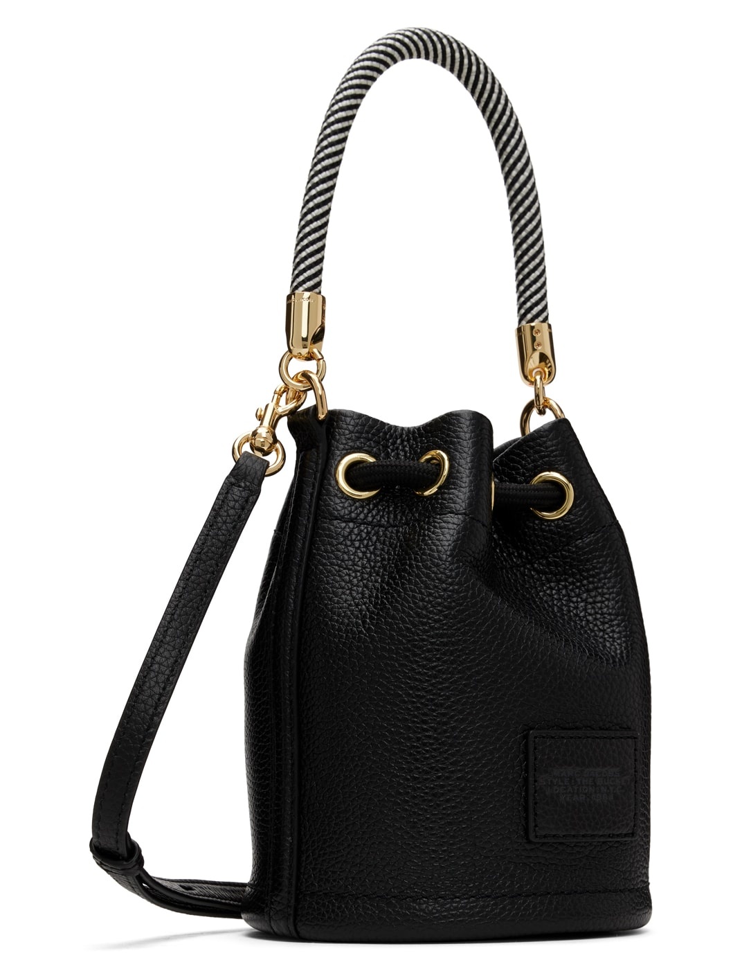 Black 'The Leather Micro Bucket' Bag - 3