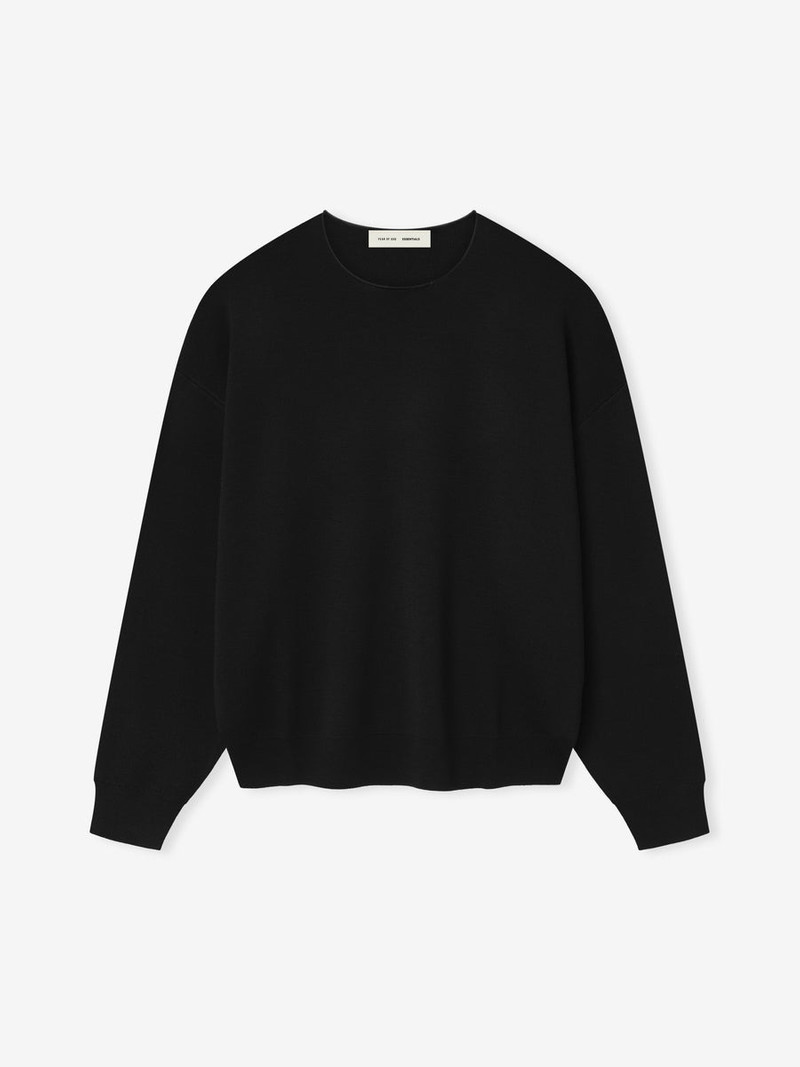 Merino Long Sleeve Crewneck Sweater 1