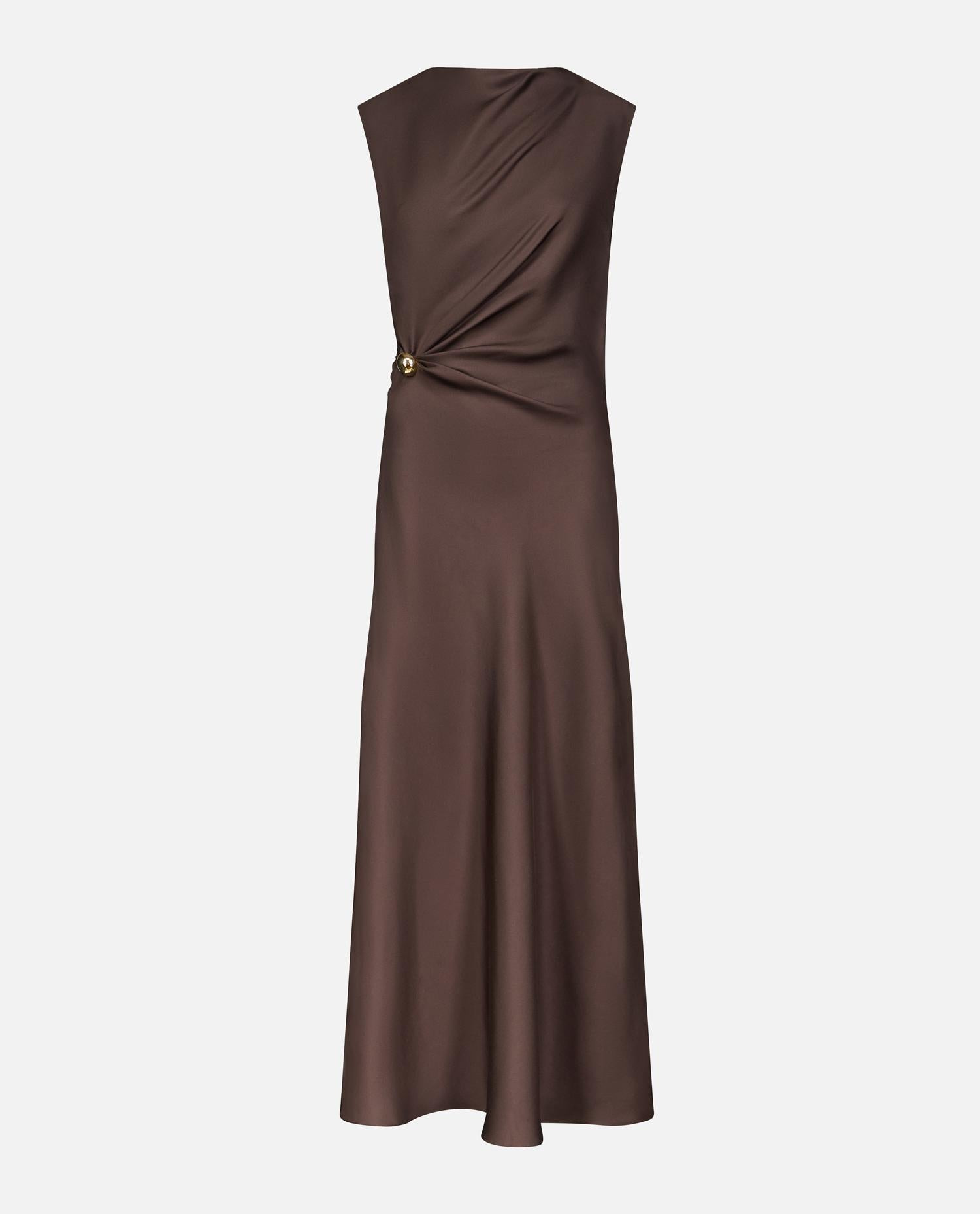 ROAN SLEEVELESS DRAPED DRESS - 1