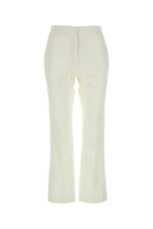 Jil Sander Jil Sander Woman White Cotton Pant | luosophy