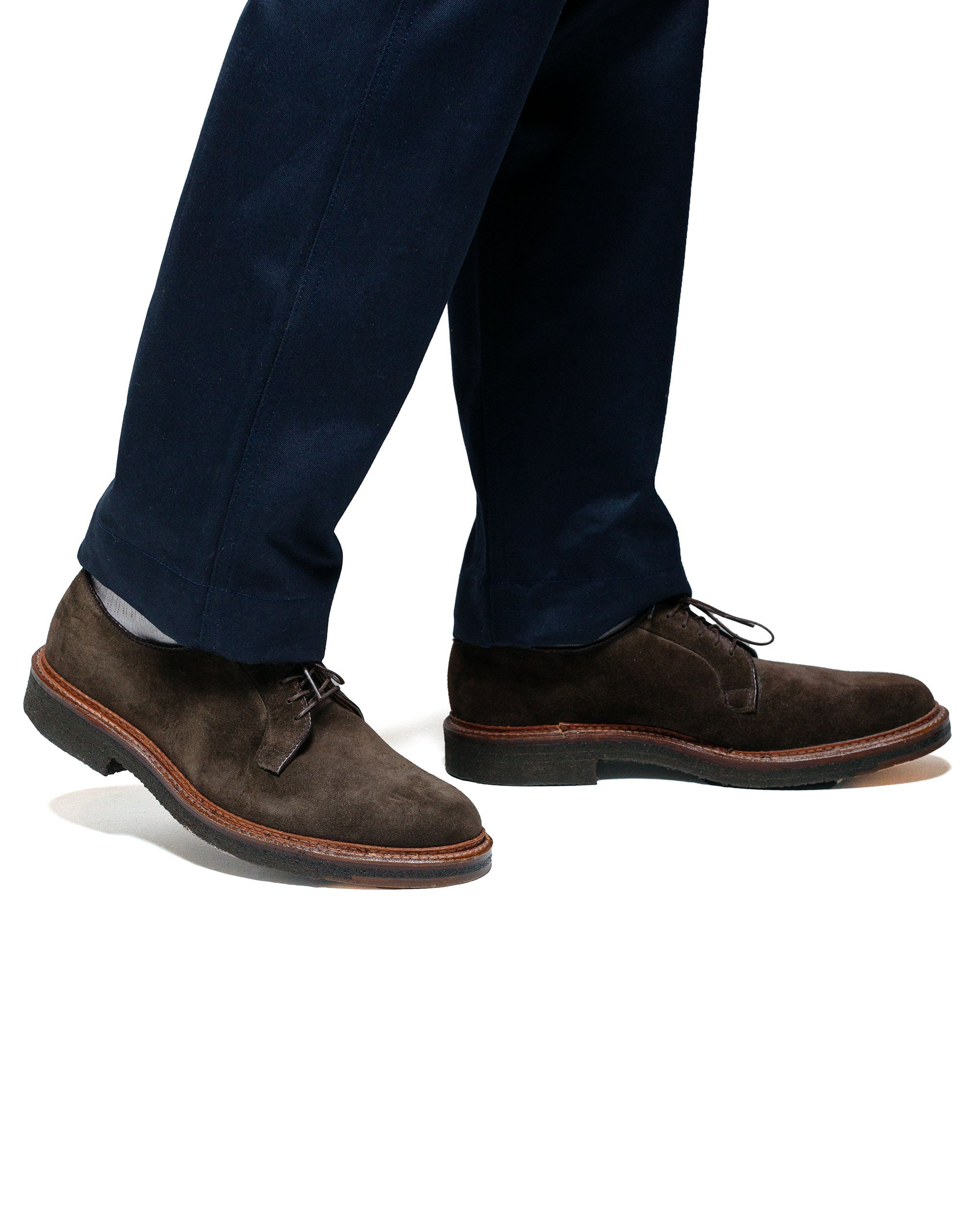 Plain Toe Blucher Loden Suede G2402 - 4