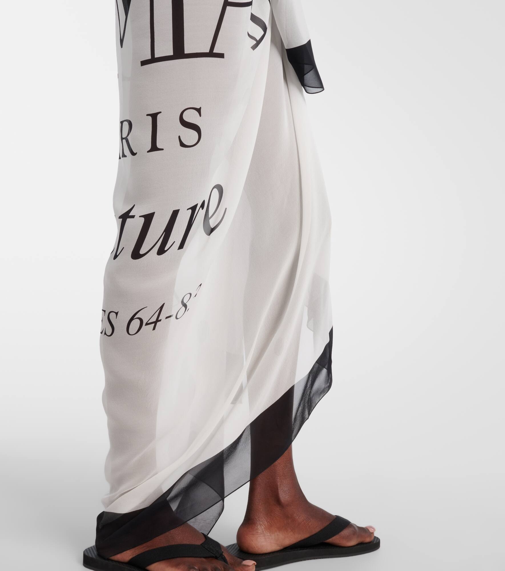 Balmain Couture silk beach cover-up - 5