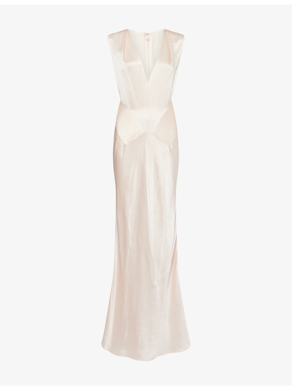 Alix V-Neck Silk Gown - 1