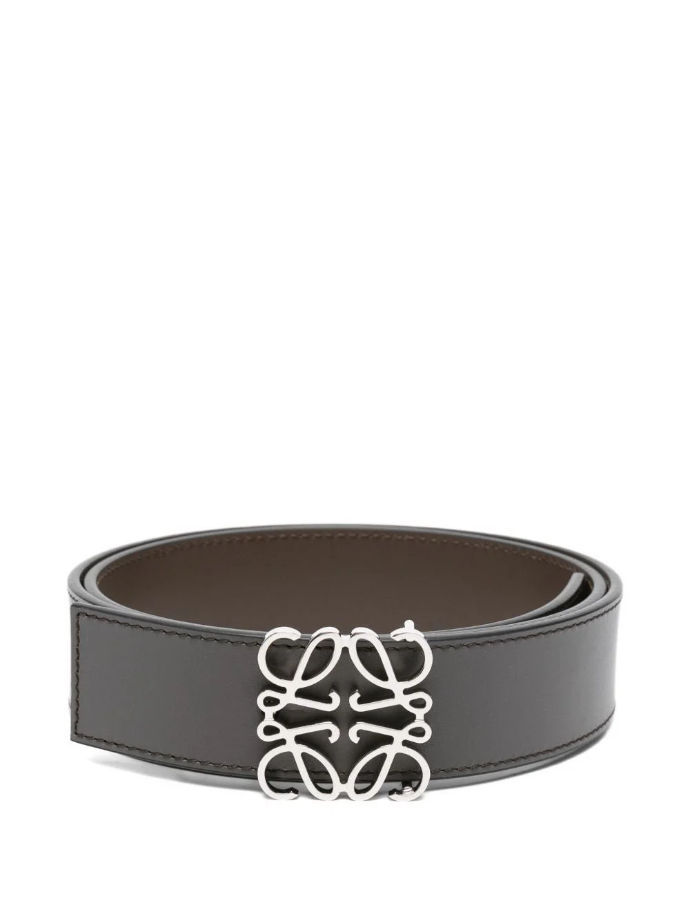 Loewe Men Anagram Leather Reversible Belt - 1