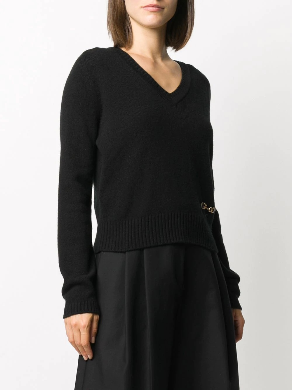 knitted long-sleeve jumper - 3