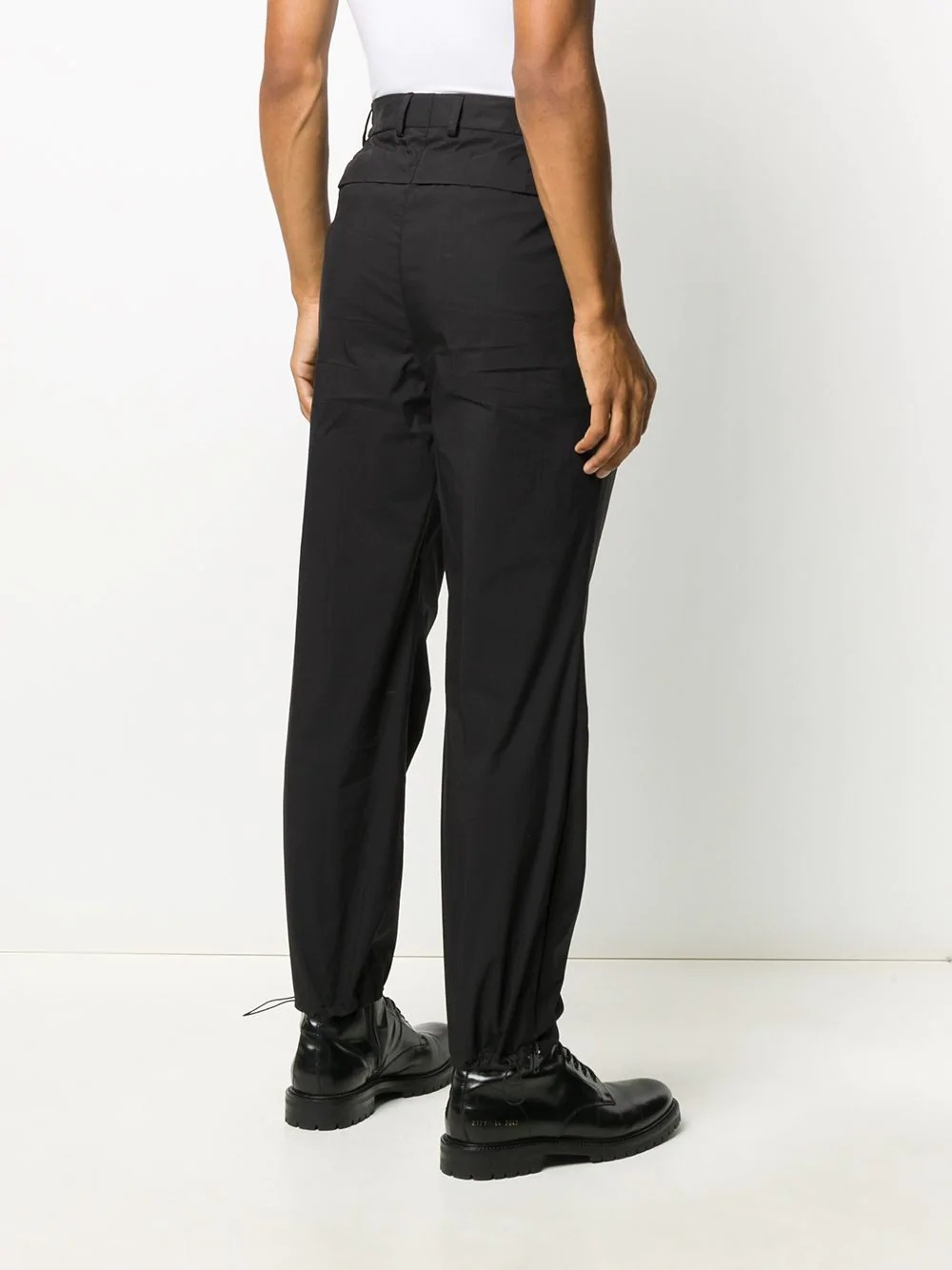 drawstring hems trousers - 4