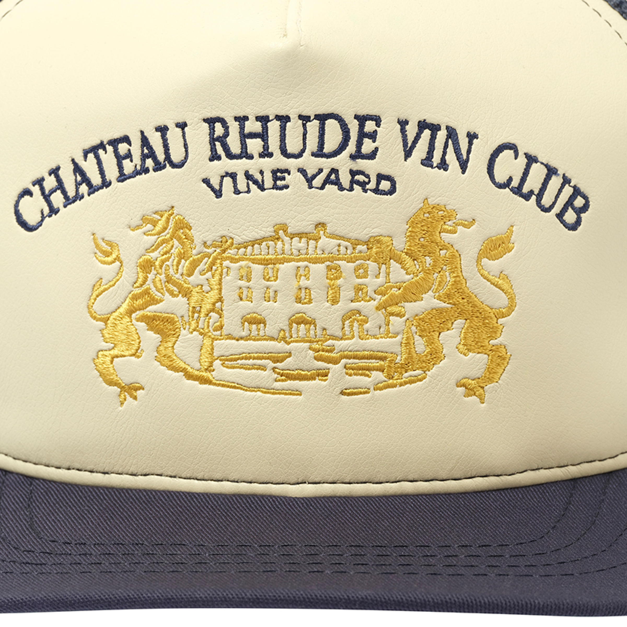 Cellier Trucker Hat in Navy/Cream - 3
