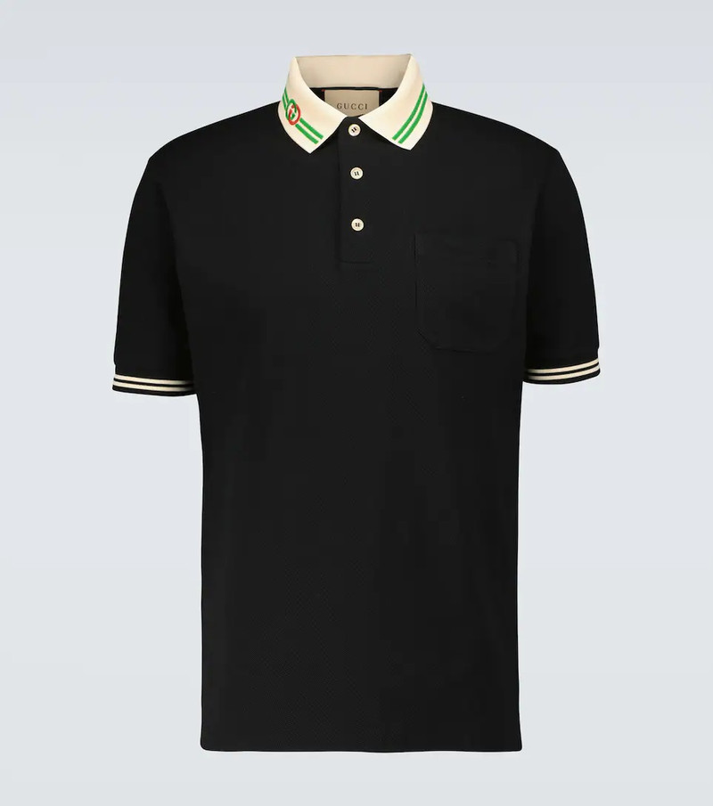 Interlocking G-collar polo shirt - 1