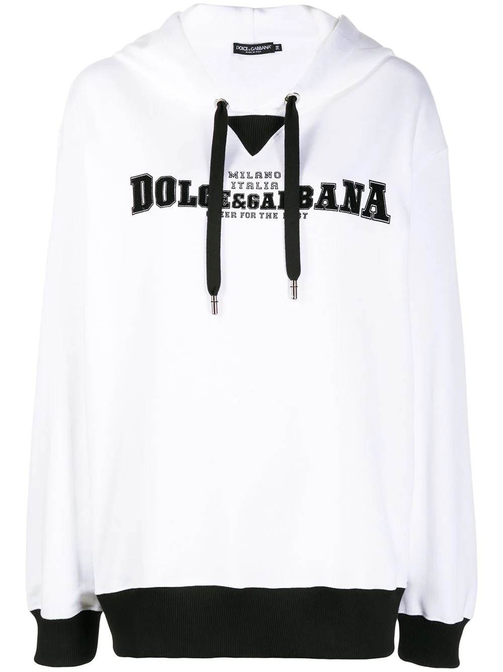 logo print hoodie - 1