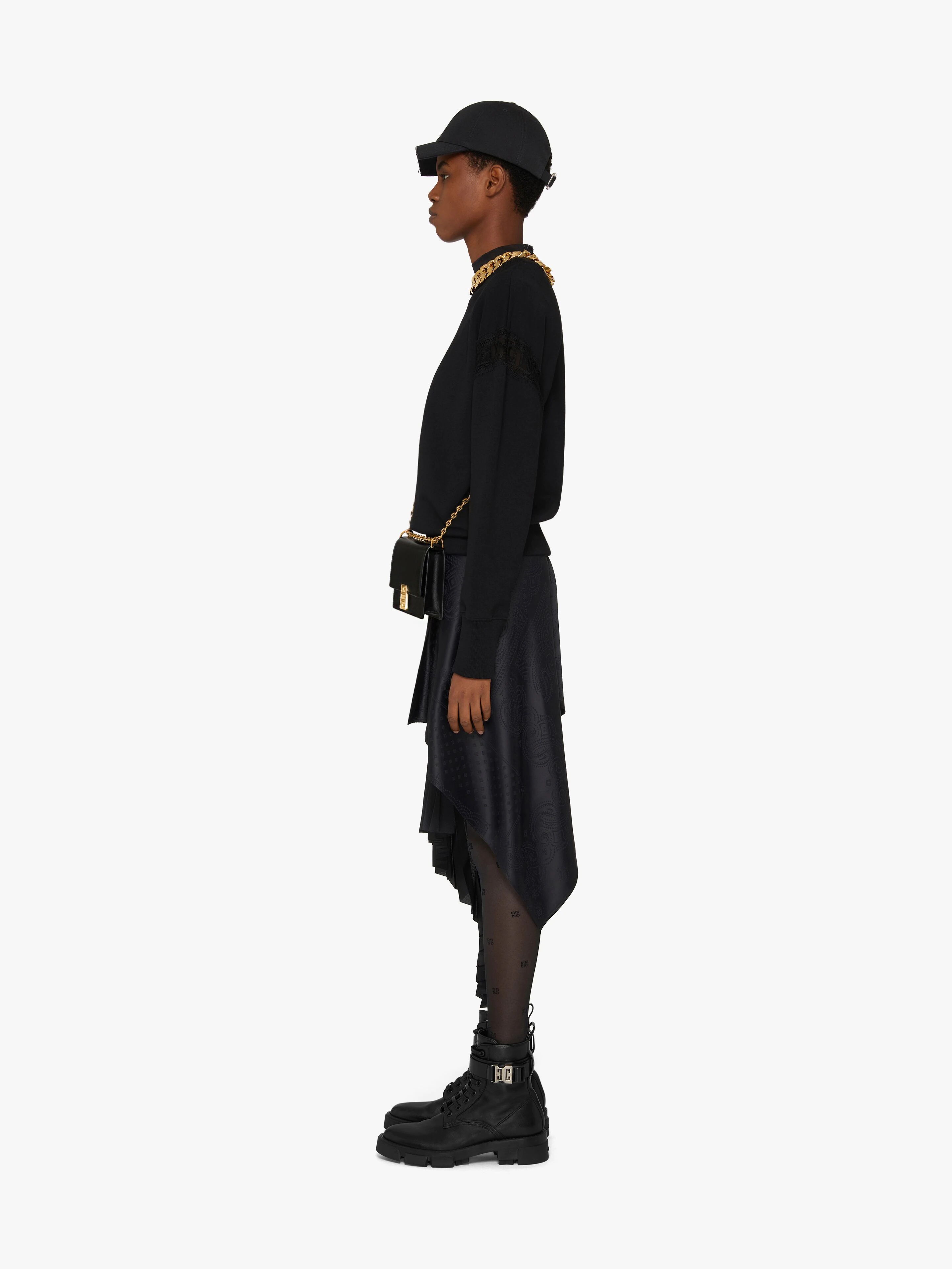GIVENCHY SWEATSHIRT WITH LACE WEBBING - 3
