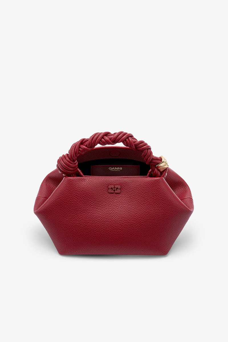 RED GRAINED SMALL BOU BAG 3