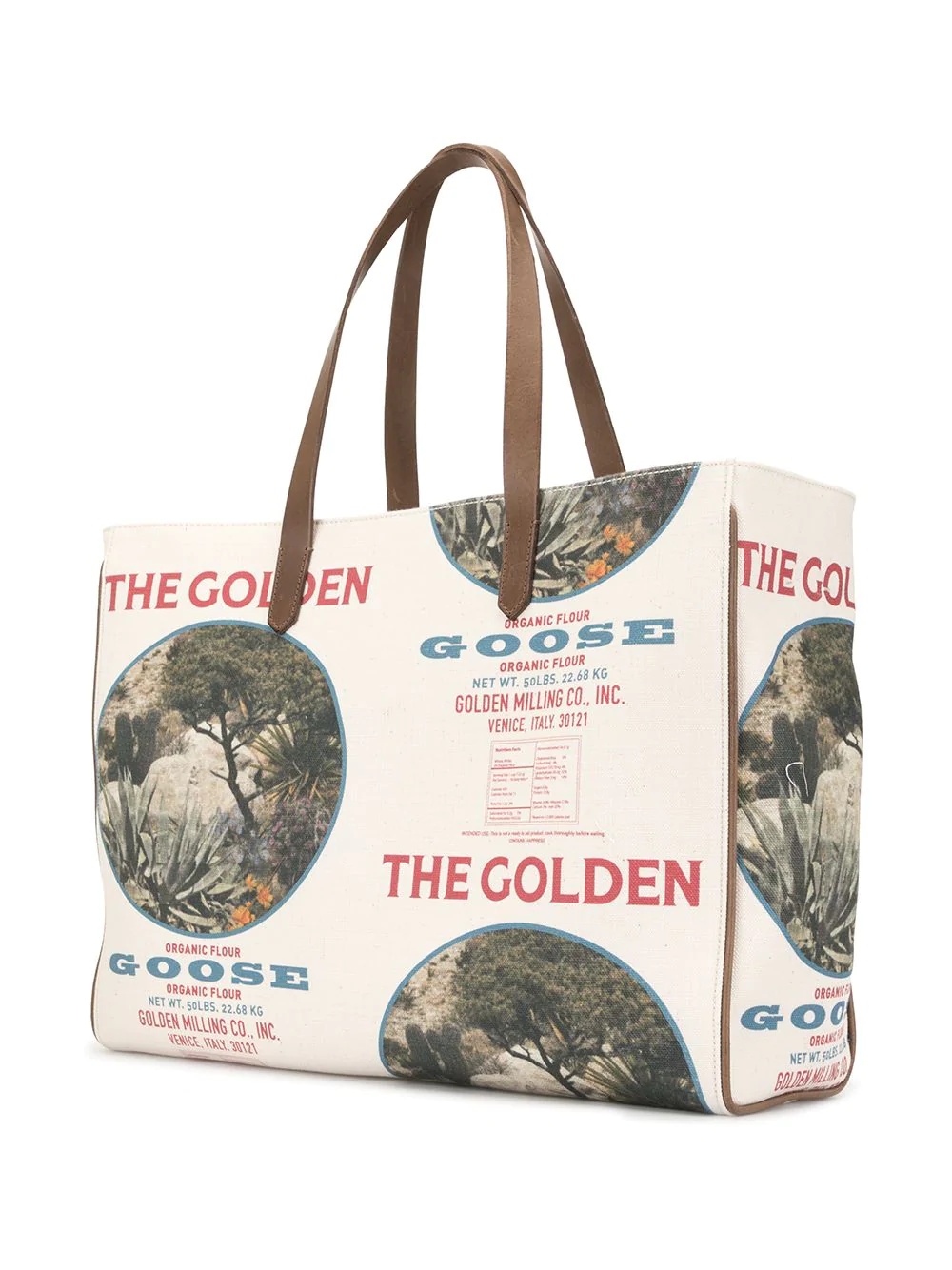 slogan-print California tote - 3