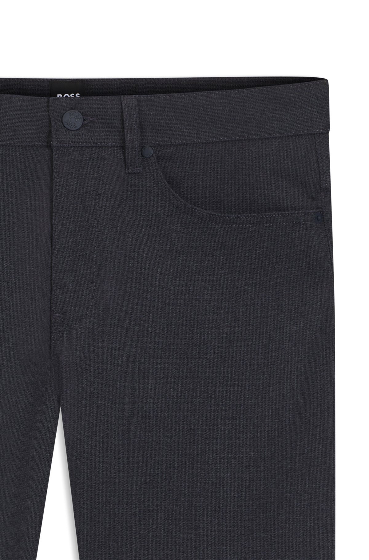 DELAWARE SLIM-FIT TROUSERS IN BRUSHED STRETCH TWILL - 2