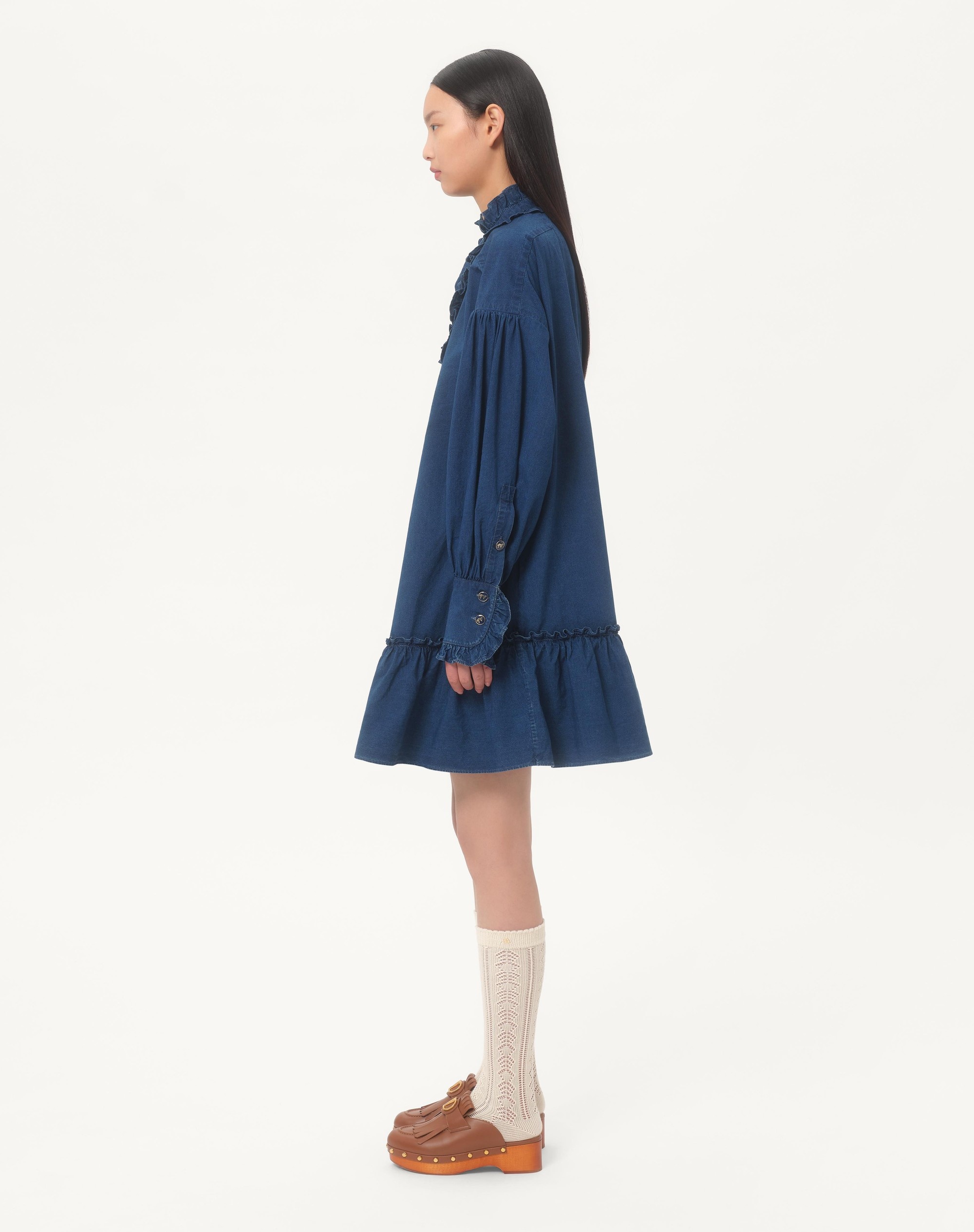 LIGHTWEIGHT DENIM DRESS - 6