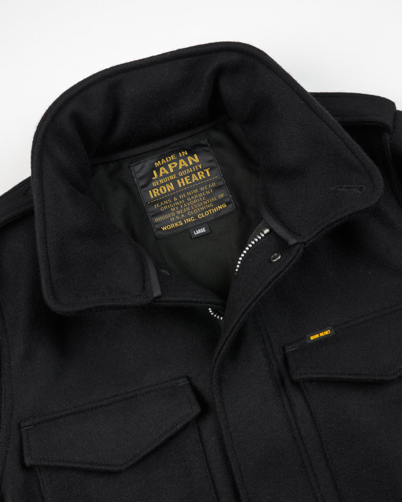 21OZ MELTON WOOL M65 FIELD JACKET - BLACK 7