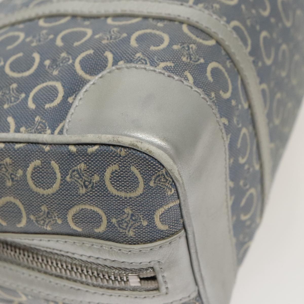 CELINE C Macadam Canvas Hand Bag Blue - 13