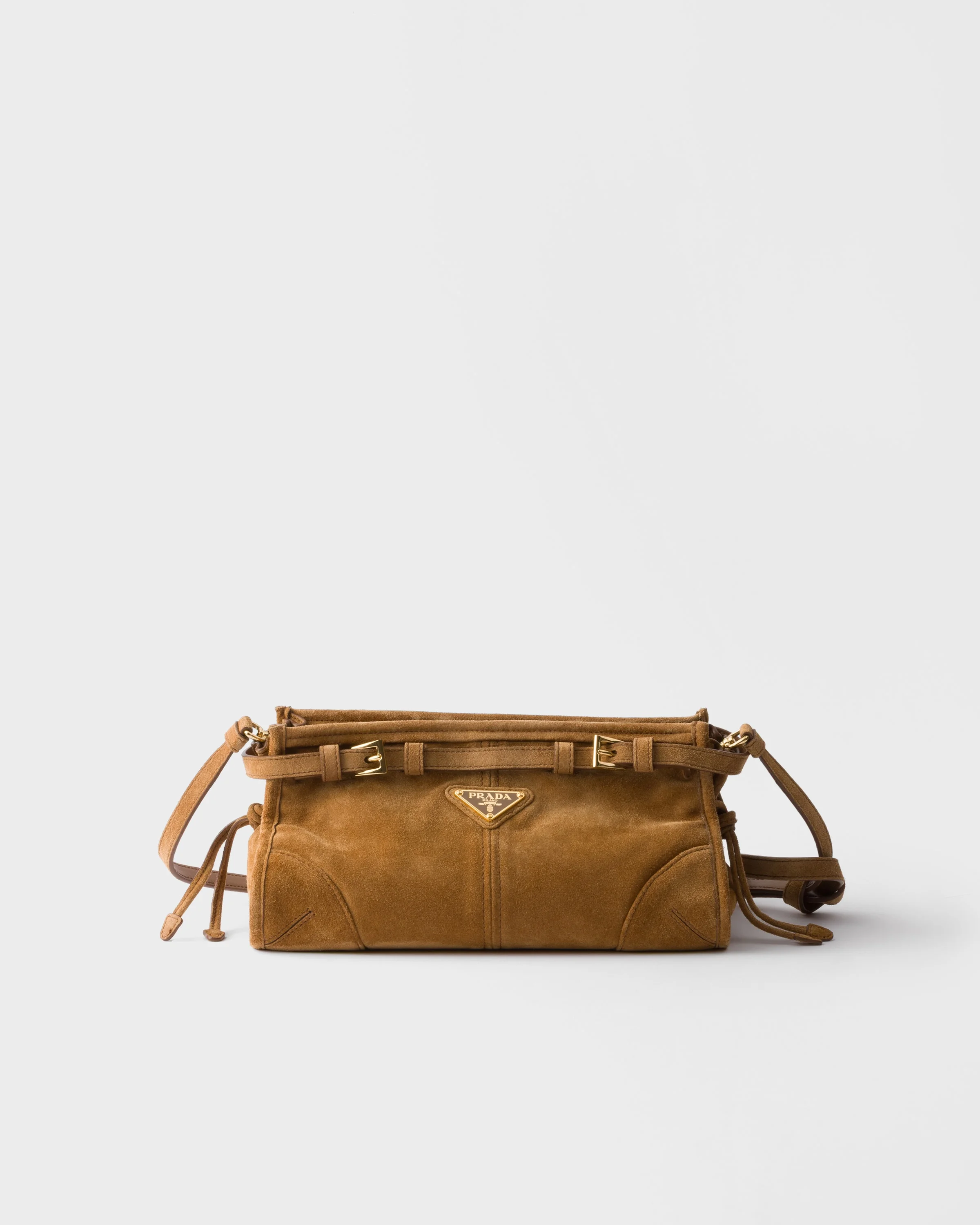 Prada Bonnie small suede shoulder bag - 1