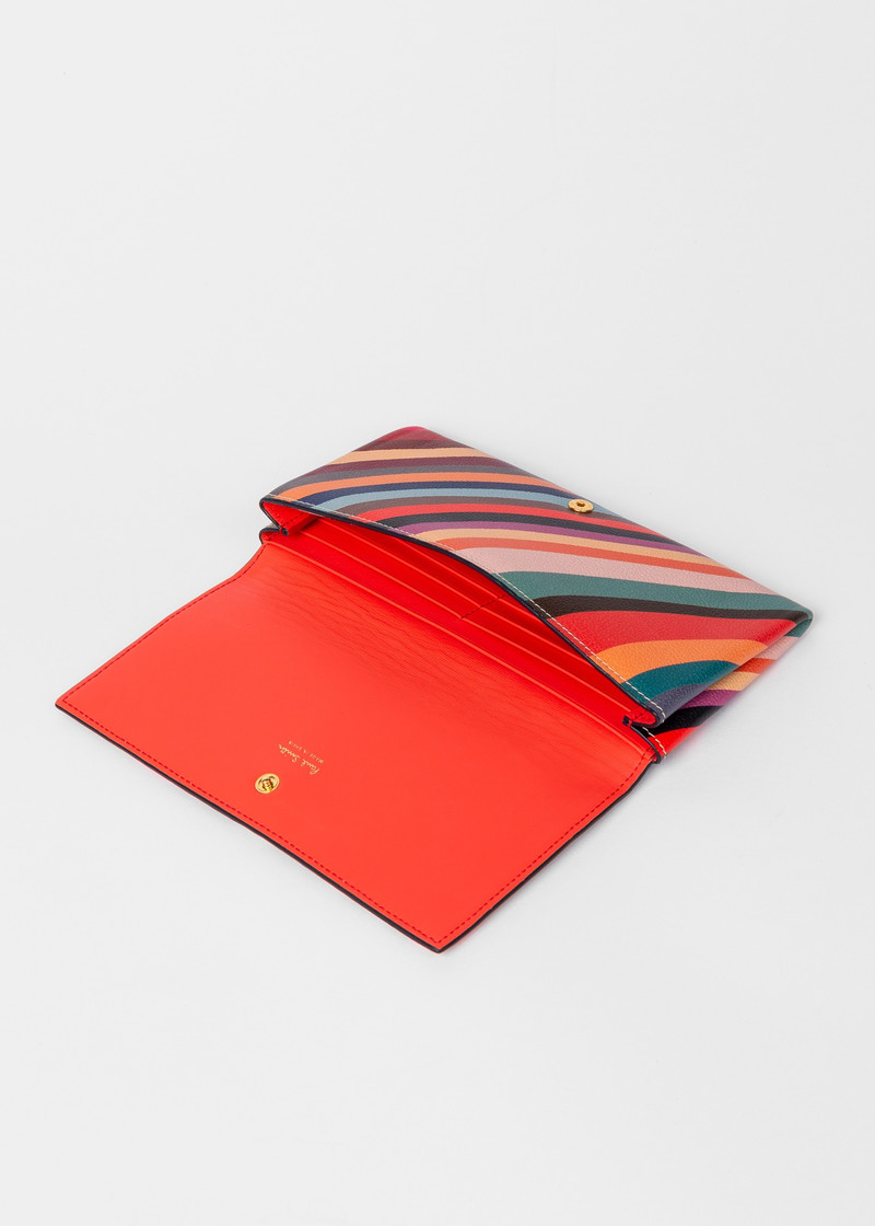 'Swirl' Leather Tri-Fold Purse 4