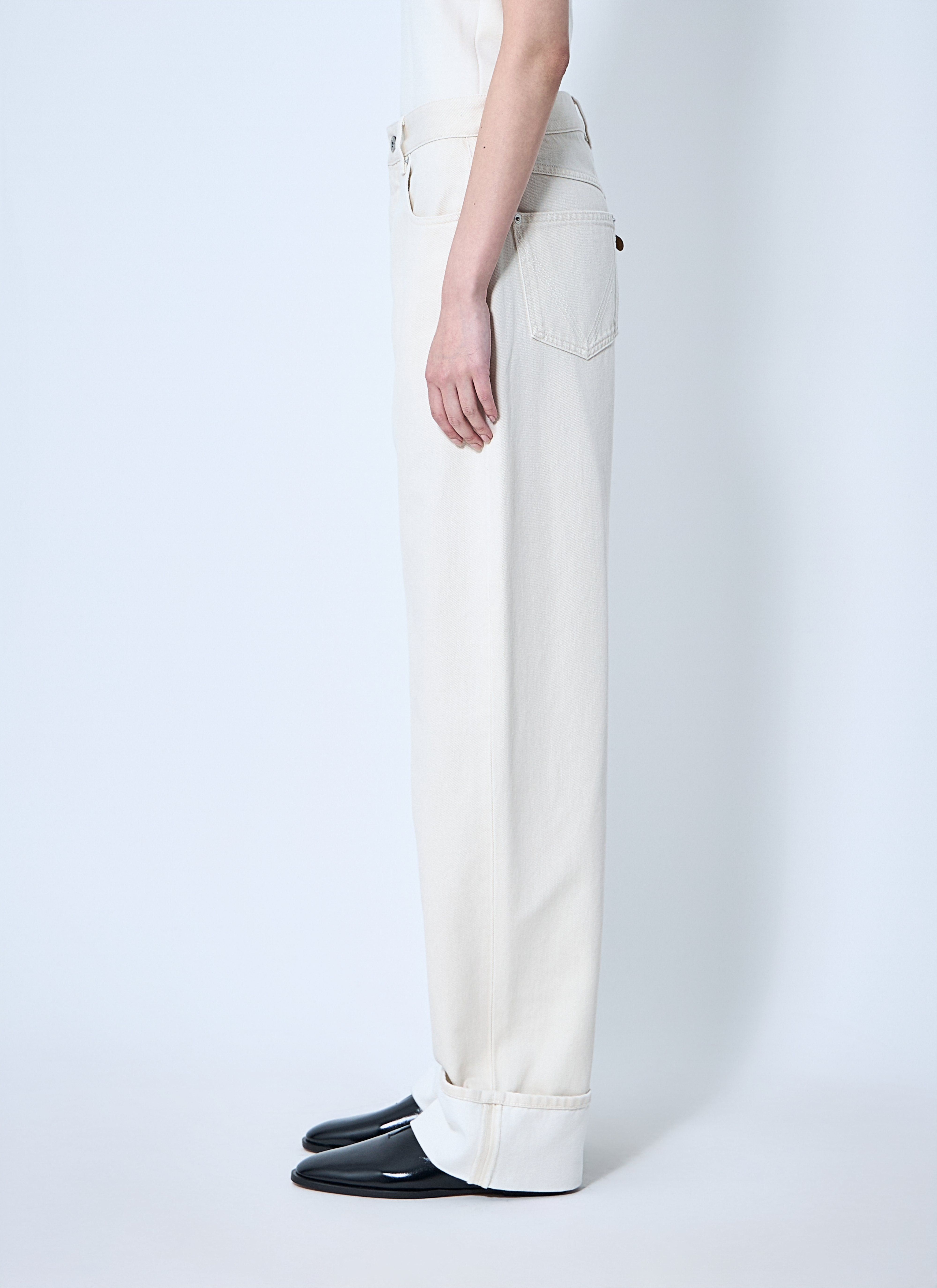 Bottega Veneta Women Jeans With Turned-Up Cuffs - 3
