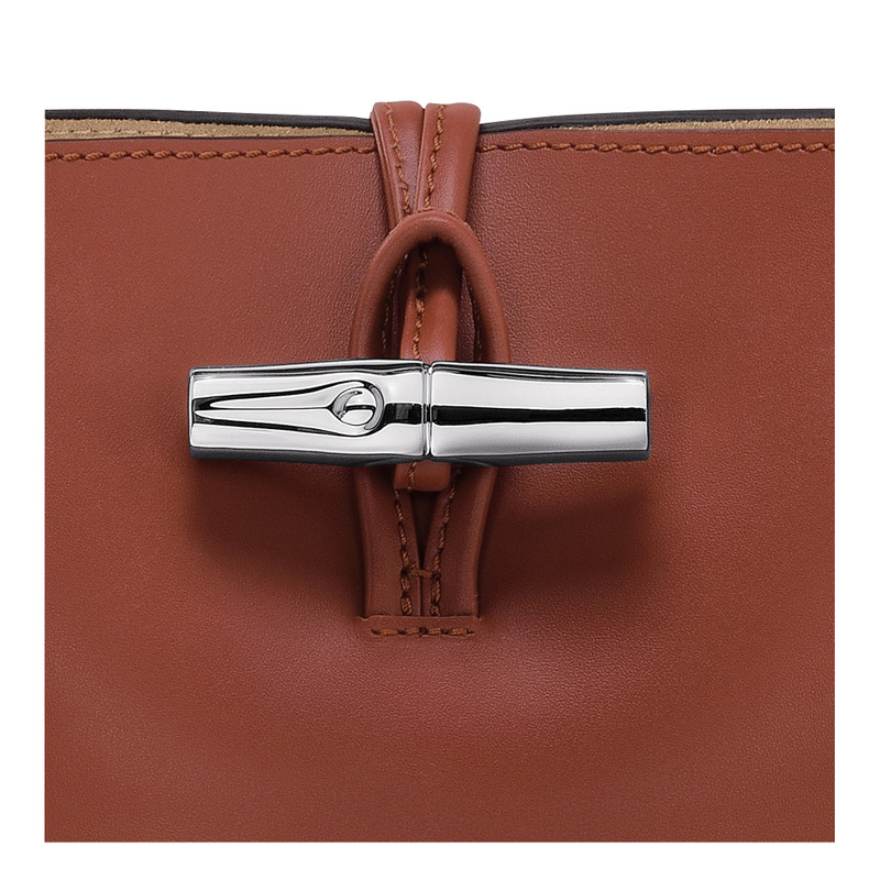 Roseau XS Bucket bag Mahogany - Leather 3