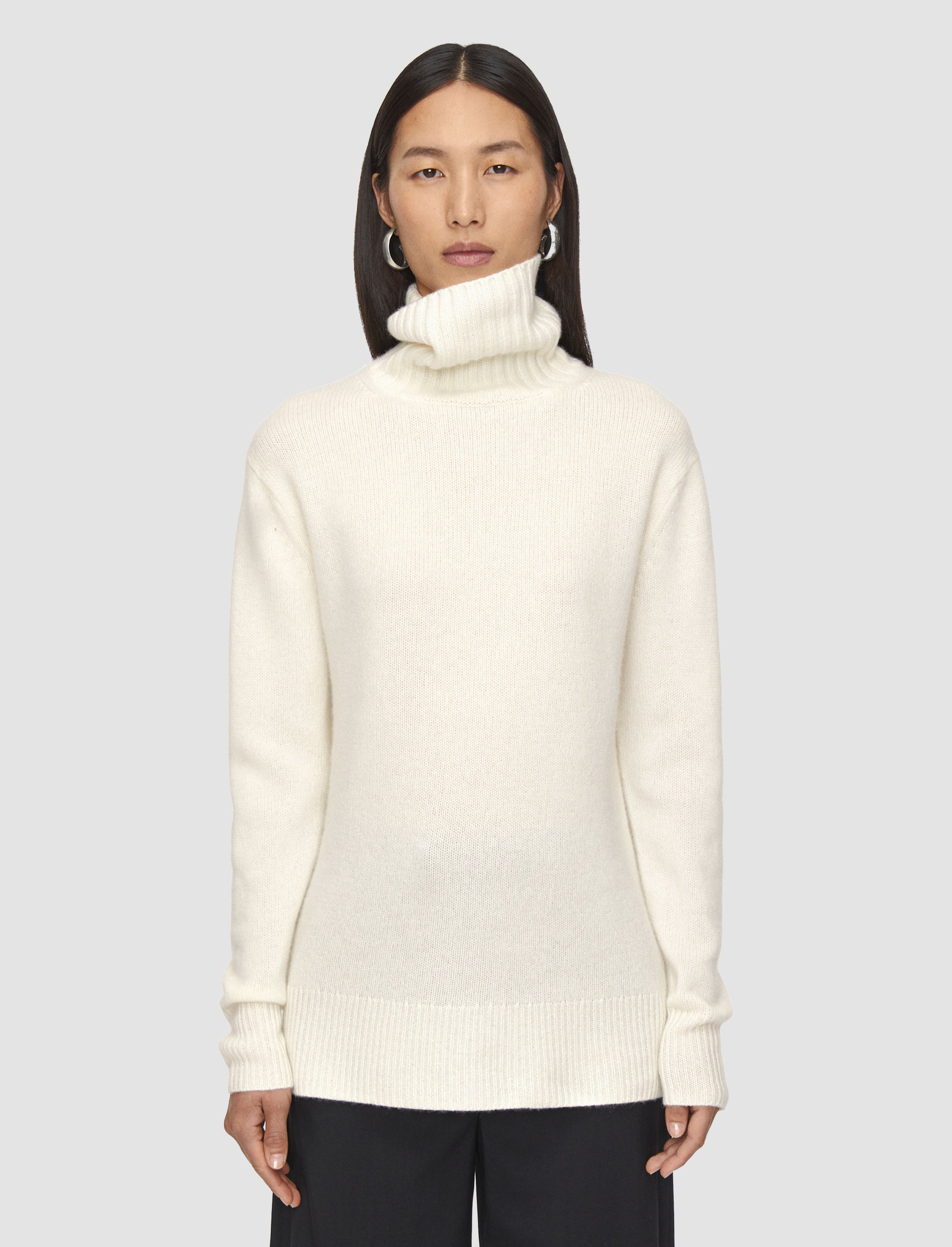 Open Cashmere High Neck Jumper - 3