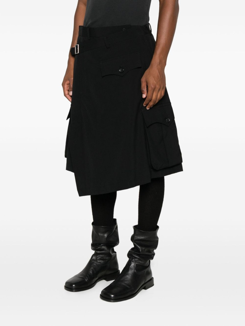 layered pocket-detail skirt 3