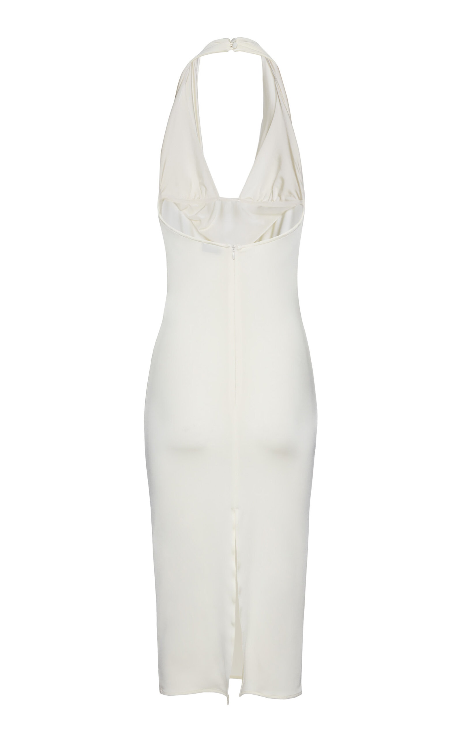 Draped Halter Midi Dress off-white - 5