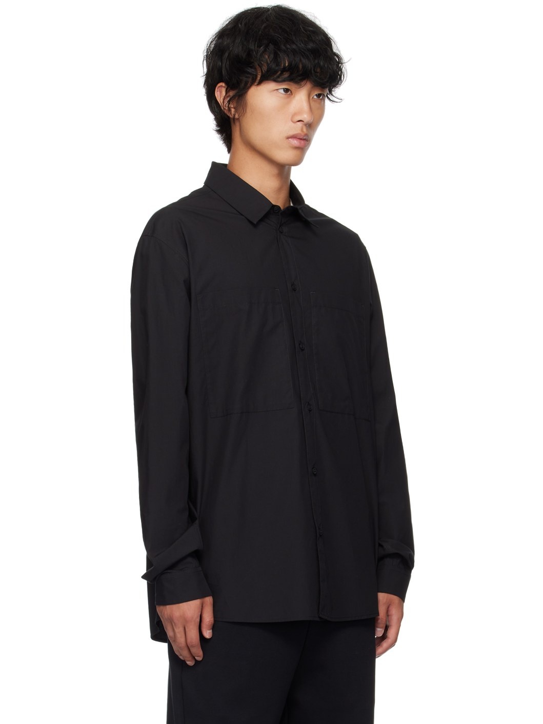 Black Patch Pocket Shirt - 2