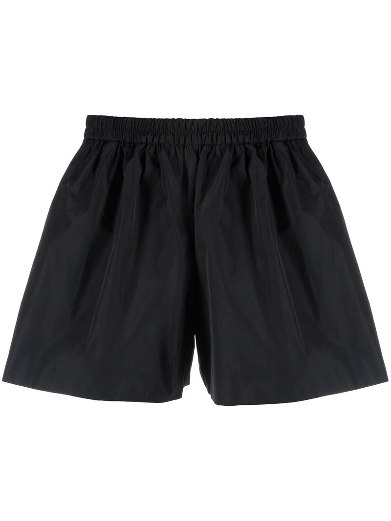 pleated flared shorts 1