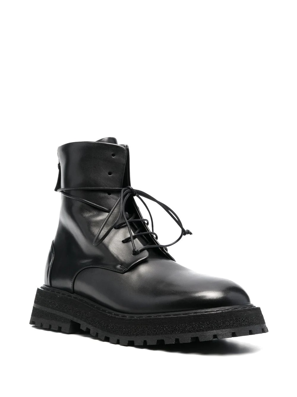 lace-up ankle leather boots - 2