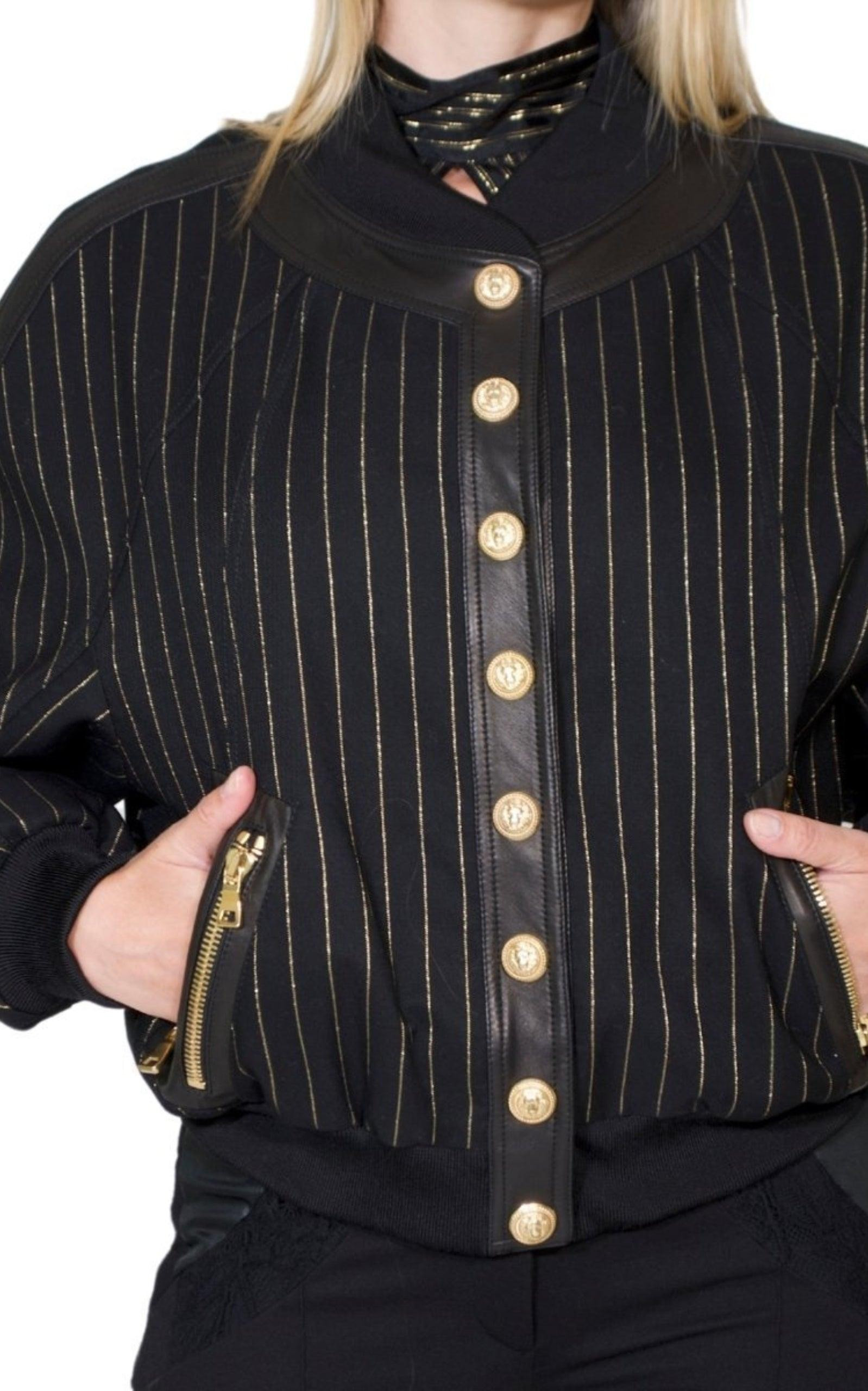 Striped Cotton Teddy Jacket - 3