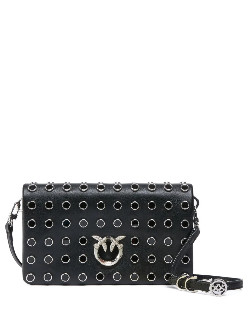 eyelet logo crossbody bag - 1