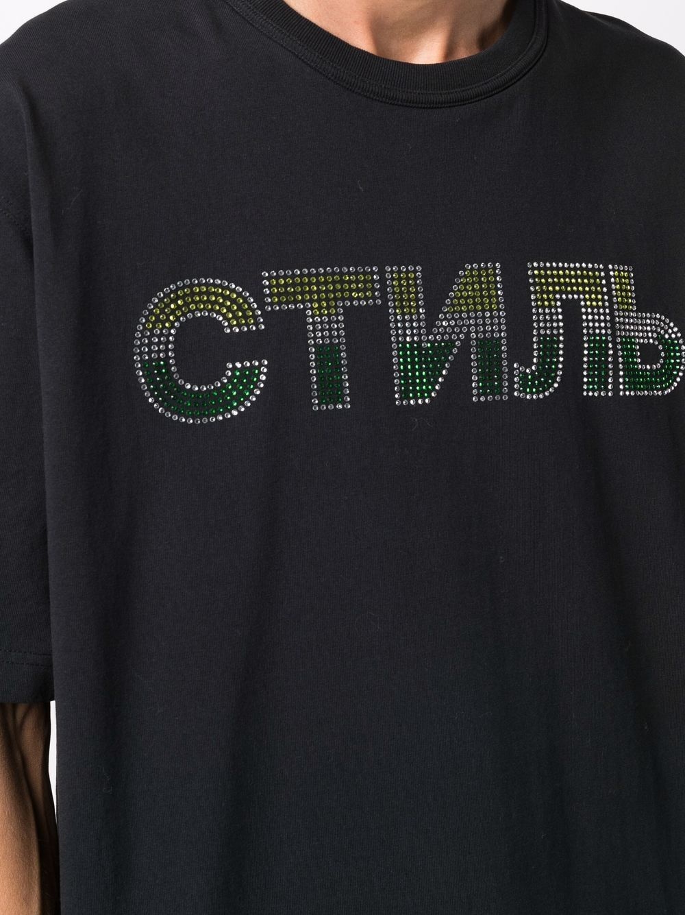 СТИЛЬ rhinestone-embellished T-shirt - 5