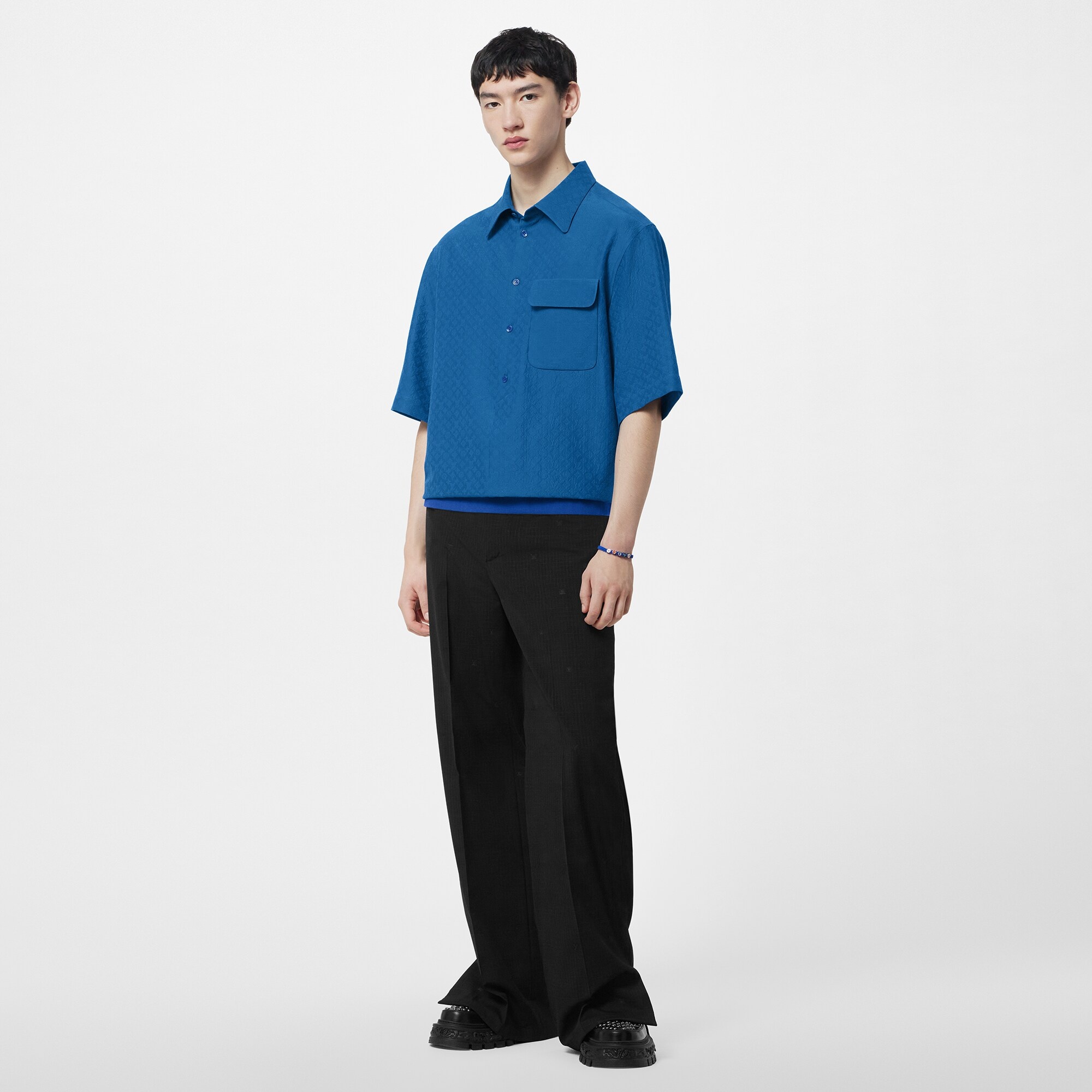 Mini Monogram Silk Blend Polo Shirt - 2
