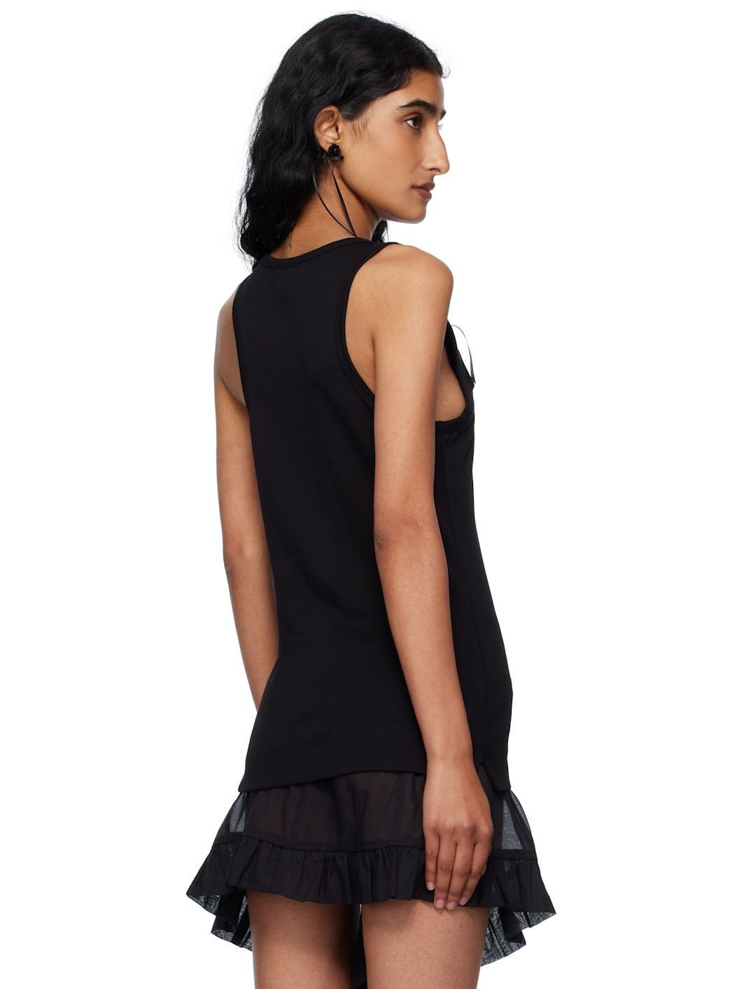 Black Pearl Chain Tank Top - 3
