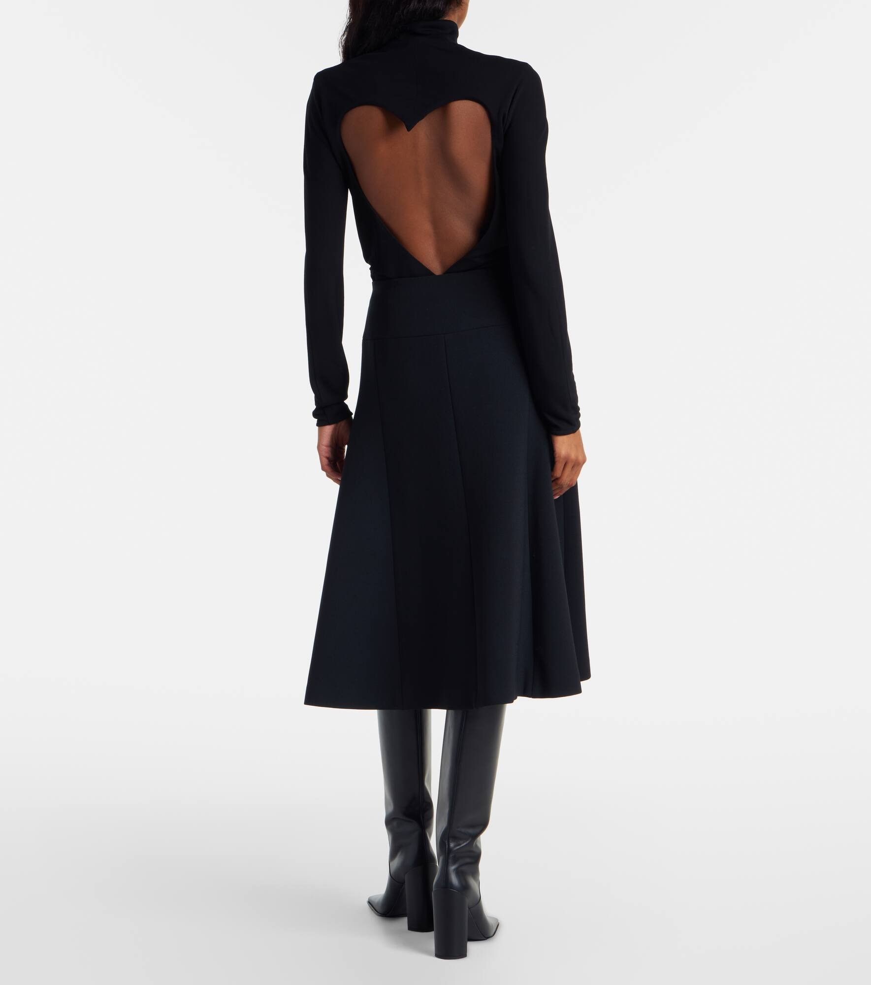 Pleated midi skirt - 3