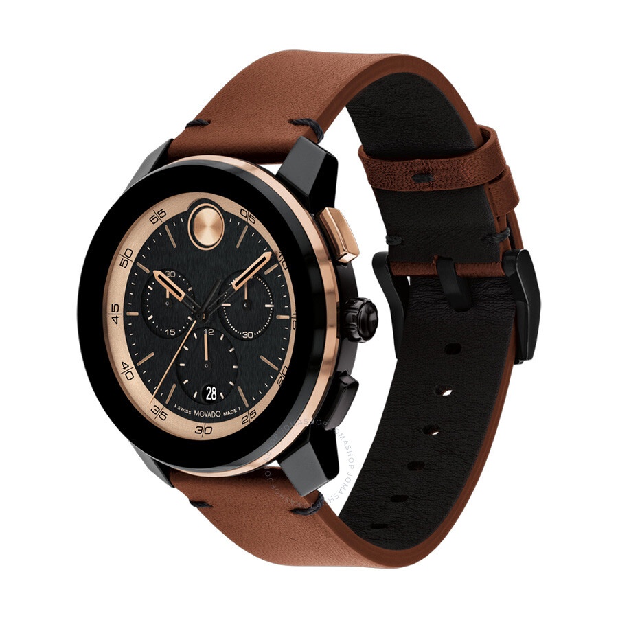 Movado - Movado Bold Tr90 Chronograph Quartz Black Dial Men's Watch 3601115 - 2