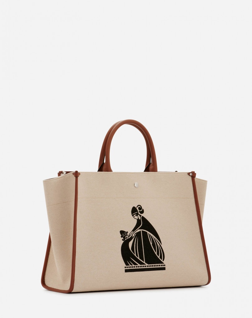 PRINTED CANVAS IN&OUT BAG MM - 2