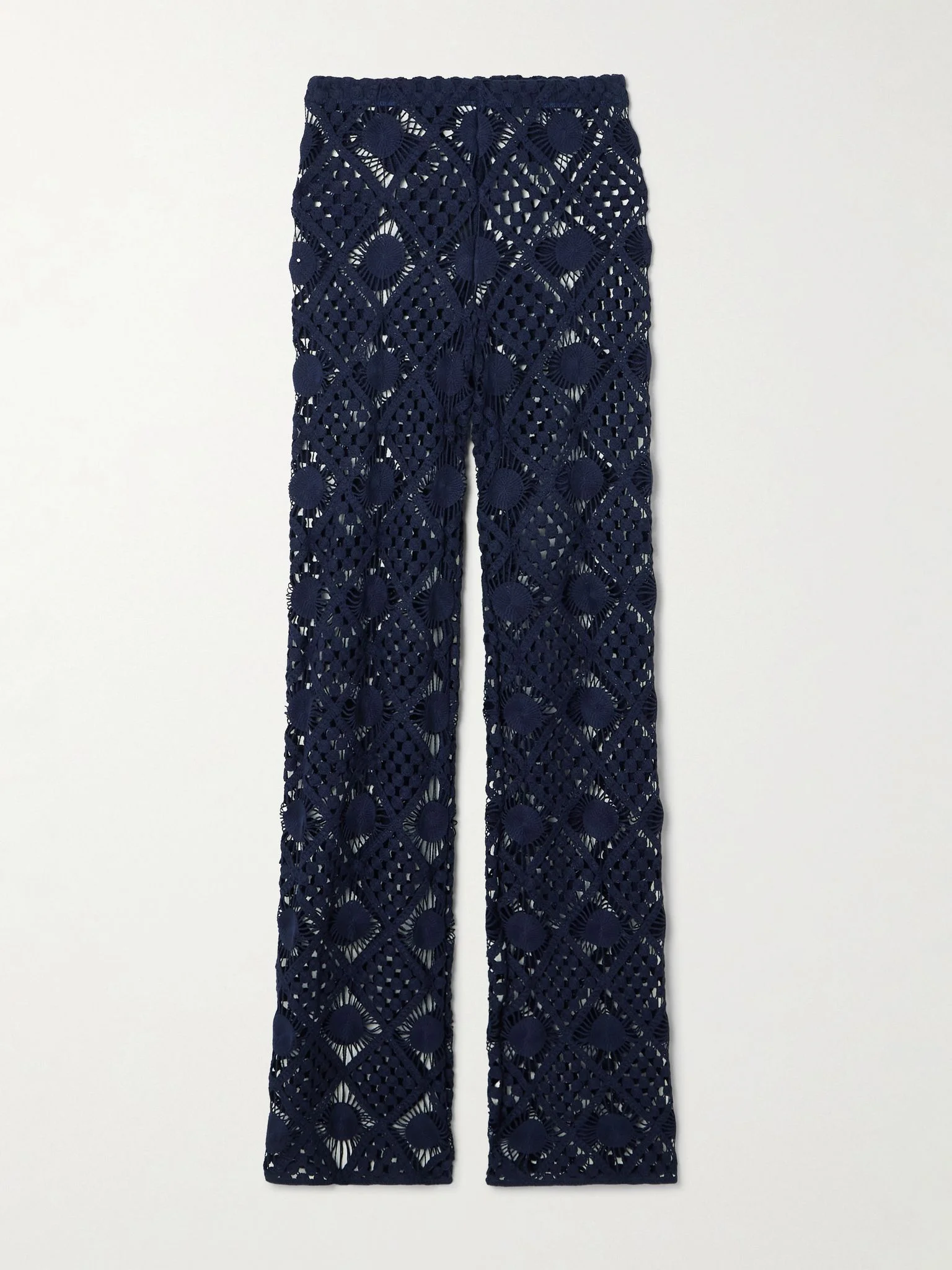Playa crocheted cotton pants Navy - 1